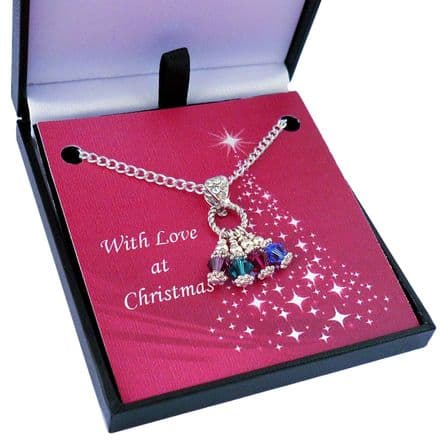 Family Birthstones Necklace for Christmas