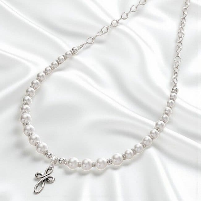 First Holy Communion Pearl Necklace - Purity | Jewels 4 Girls