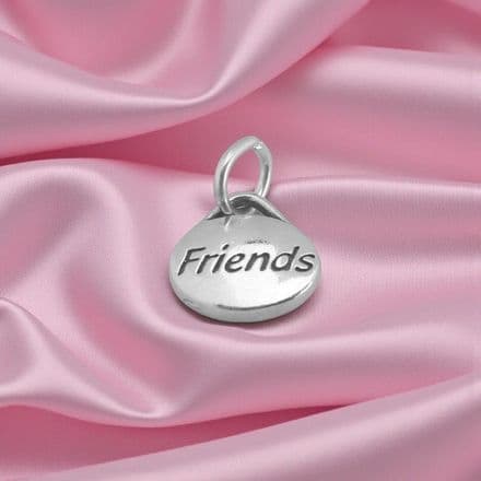 Friends Charm, Sterling Silver