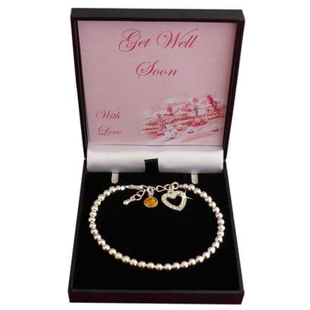 Get Well Soon Gift, Birthstone Bracelets, Gift Boxed