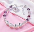 Girl's Name Bracelet with Swarovski Crystals | Jewels 4 Girls