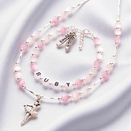 Girls Ballerina Ballet Jewellery Set