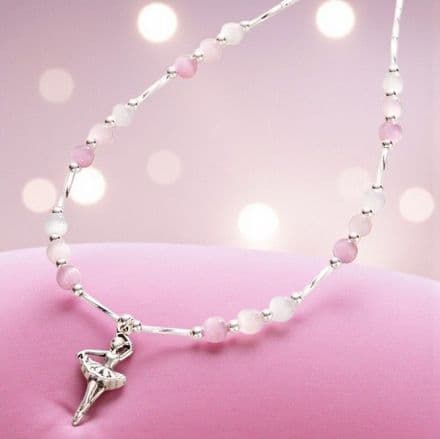 Girls Ballerina Necklace