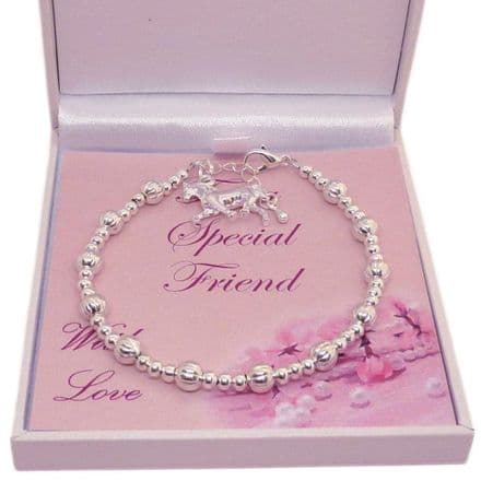 Girls Bracelet, Choice of Charm, For Friend, Sister etc