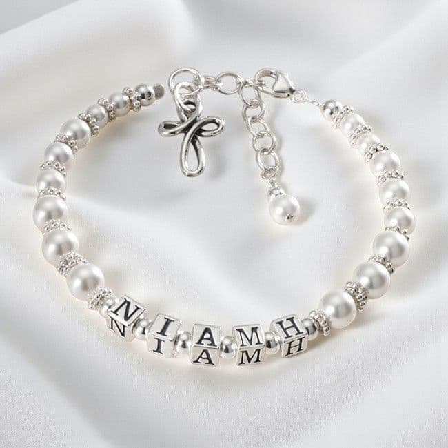 Girls Luxury Personalised Name Bracelet Purity Jewels Girls