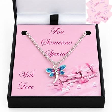 Girls Necklace with Dragonfly, For Daughter, Granddaughter etc