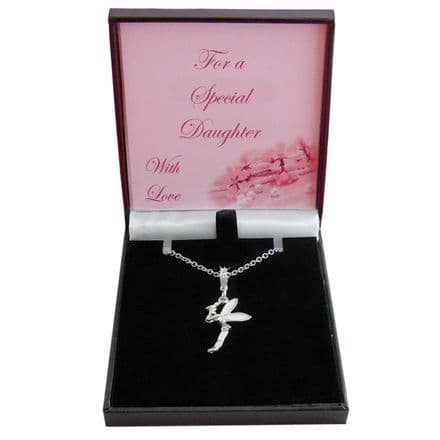 Girls Necklace with Tinkerbell Pendant for Sister, Daughter etc
