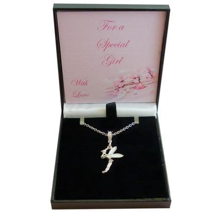 Girls Necklace with Tinkerbell Pendant for Sister, Daughter etc