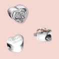 Heart Charm Bead with Photo and Engraving | Jewels 4 Girls
