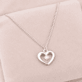 Heart Necklace in Silver for Christmas | Jewels 4 Girls