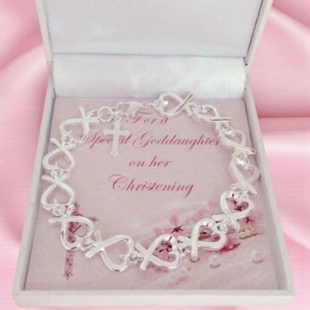 Hearts Christening Bracelet, Card Choice