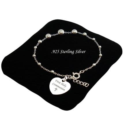 Holy Communion Charm Bracelet with Engraving