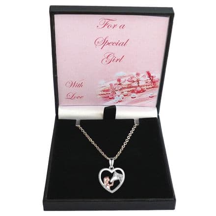 Horse or Pony Necklace for Girls, Gift Boxed