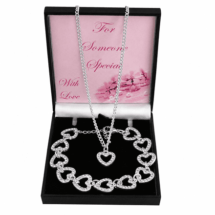 Jewellery Set, Necklace & Bracelet for Daughter, Mum, Happy Birthday...
