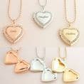 Ladies Permanent Photo Locket with Engraving on the Front| Jewels 4 Girls