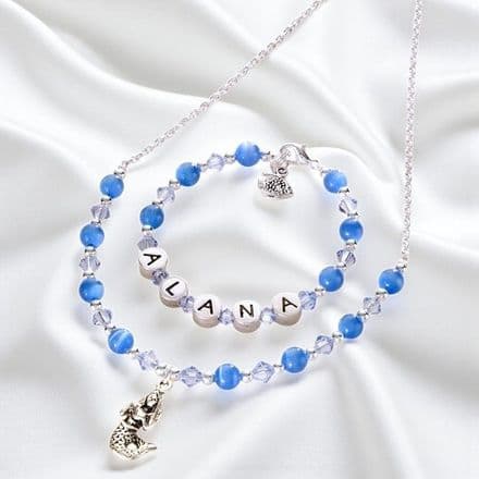 Mermaid Personalised Jewellery Set