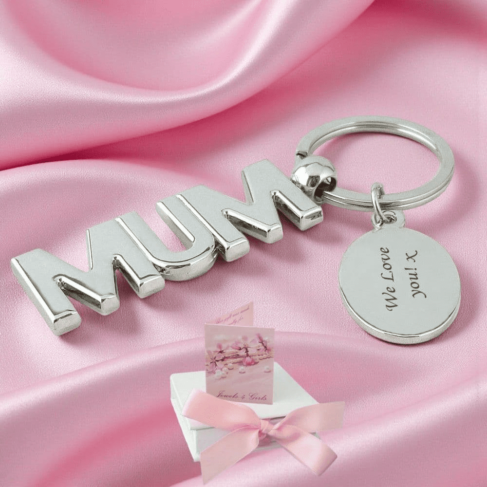 Mum Keyring with Engraving | Jewels 4 Girls