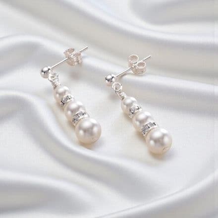Odette Pearl Earrings for Bridesmaid or Bride
