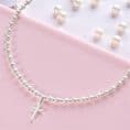 Pearl and Cross Baptism Necklace | Jewels 4 Girls