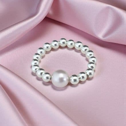 Pearl Bead Single Ring