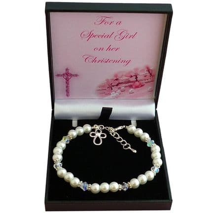 Pearl Christening Bracelet, Card Choice