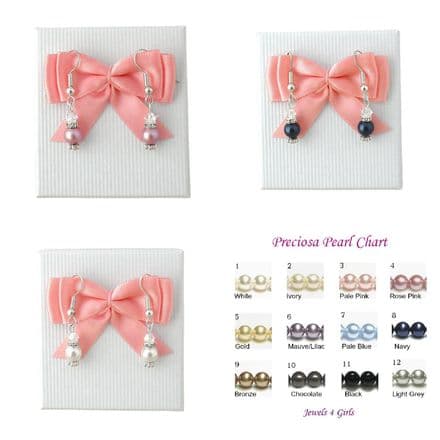 Pearl Drop Earrings in Gift Box, Many Colours