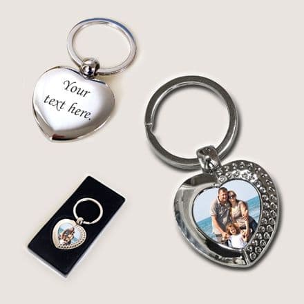 Permanent Photo Keyring with Engraving