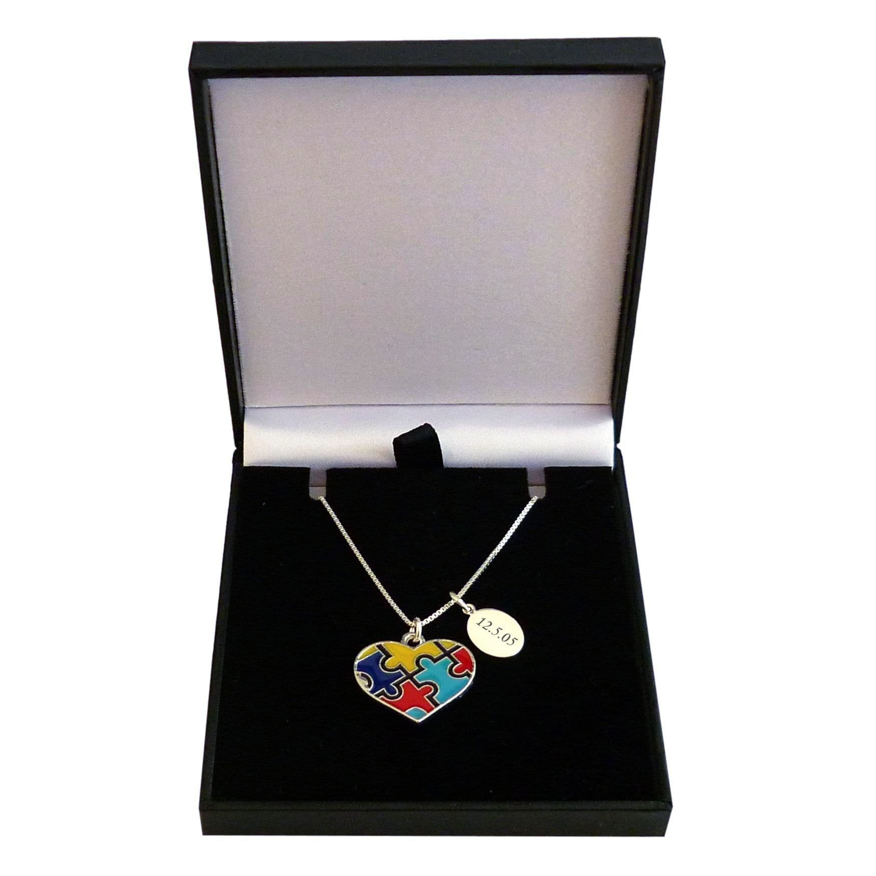 Personalised Autism Awareness Necklace, 925 Silver Chain | Jewels 4 Girls