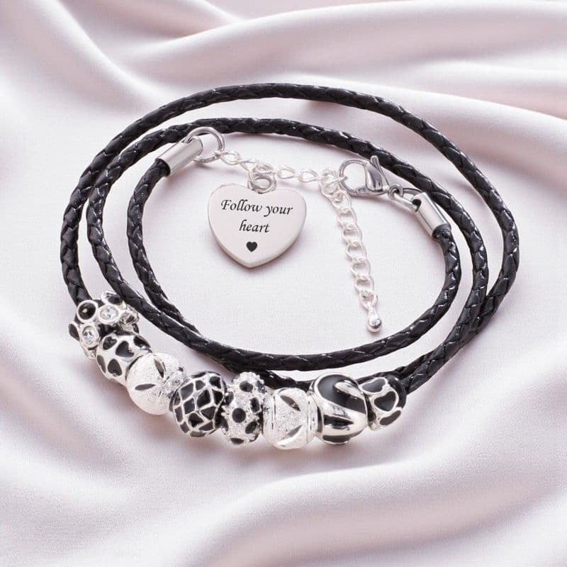Personalised Bracelet with Charm Beads | Jewels 4 Girls