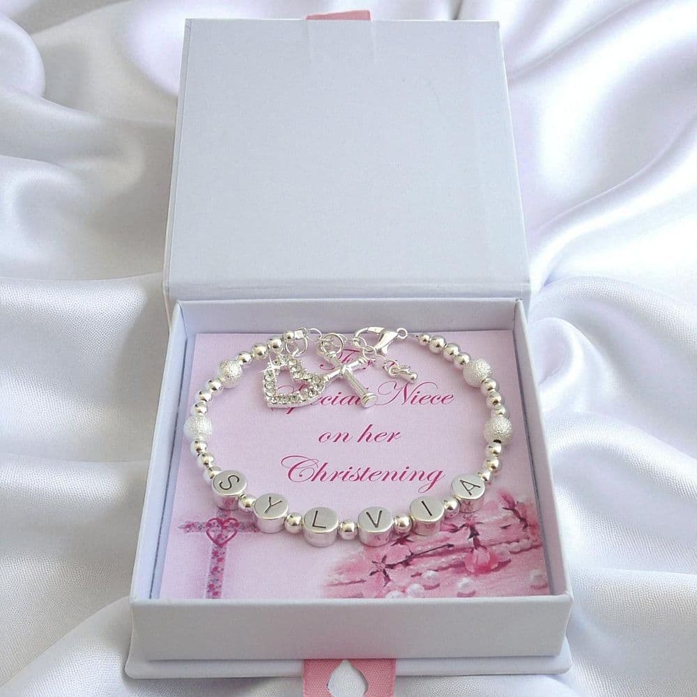 Bracelet Christening Gift Ideas For Granddaughter Hearts Baby