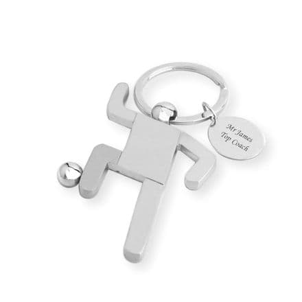 Personalised Footballer Keyring