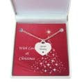Personalised Heart Necklace in Christmas Gift Box | Jewels 4 Girls