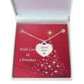 Personalised Heart Necklace in Christmas Gift Box | Jewels 4 Girls