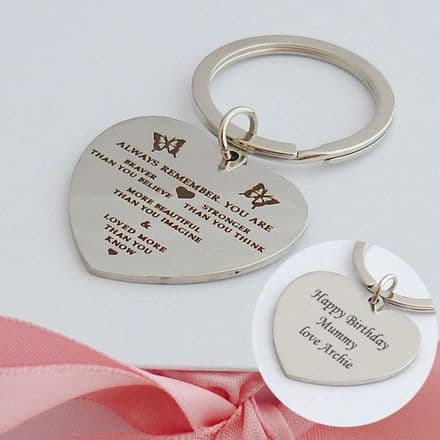 Personalised Keyring, You Are Braver Than You Believe