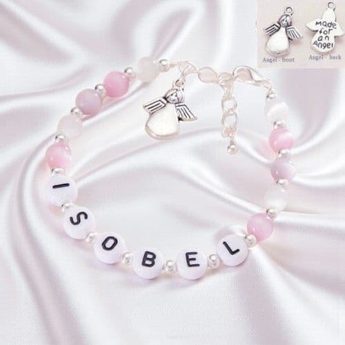 Personalised Name Bracelet Made for an Angel | Jewels 4 Girls