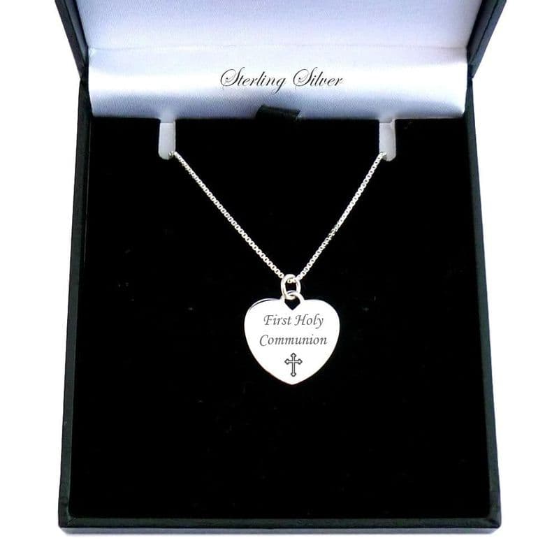 Personalised Necklace for First Holy Communion, Sterling Silver.| Jewels 4 Girls