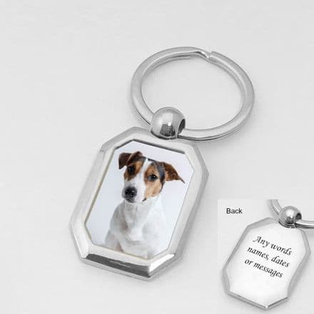 Photo Keyring with Any Photo and Engraving