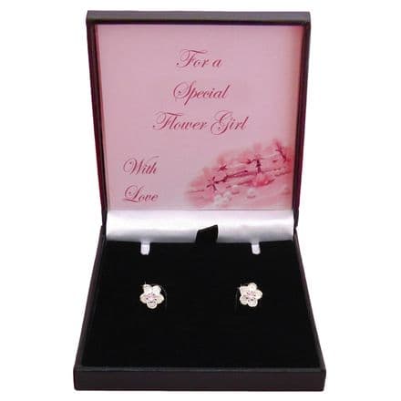 Pretty Flower Earrings for Bridesmaids or Flower Girls