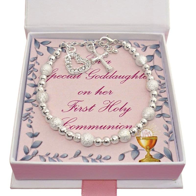 Pretty Girls Bracelet for First Holy Communion, Gift Boxed | Jewels 4 Girls