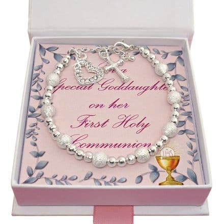 Pretty Girls Bracelet for First Holy Communion, Gift Boxed
