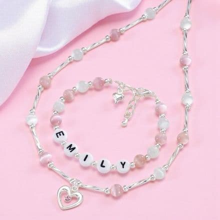 Princess Personalised Bracelet and Necklace Set