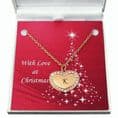 Rose Gold Heart Necklace with Engraving for Christmas | Jewels 4 Girls