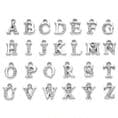 Secret Santa Gift. Birthstone and Silver Letter Necklace with Birthstone,  Any Initial | Jewels 4 Girls