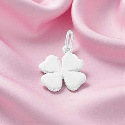 Silver Clover Charm