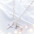 Cross Pearl & Initial Necklace | Jewels 4 Girls