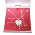 Silver Heart Necklace with Engraving for Christmas | Jewels 4 Girls