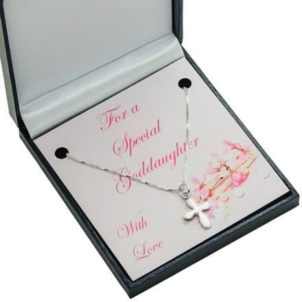 Silver Necklace for Goddaughter, Choice of Pendant
