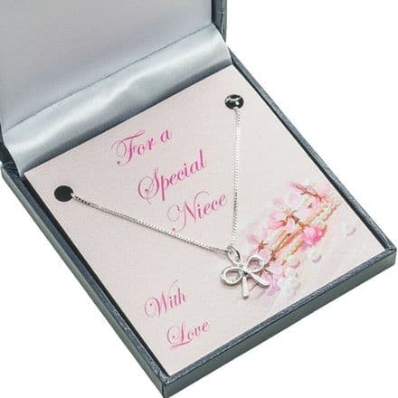 Silver Necklace for Niece, Choice of Pendant