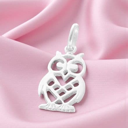Silver Owl Charm
