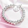 Silver Spheres Personalised Bracelet | Jewels 4 Girls